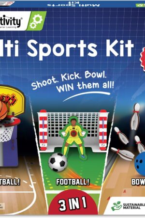 Smartivity 3in1 Basketball, Soccer, Bowling I Indoor Sports Game for Kids 6-12 Years Old I for Boys